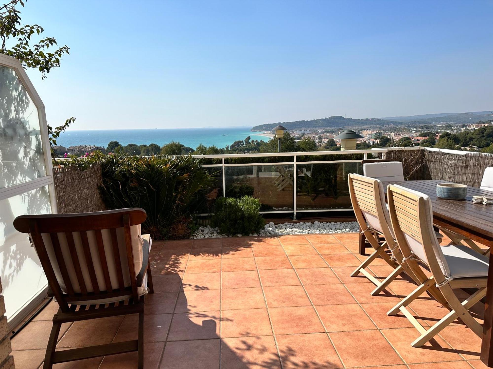 Villa Alex Altafulla Hermosa Casa Con Espectaculares Vistas Al Mar Y A Tocar De Una Idilica Calita Bagian luar foto